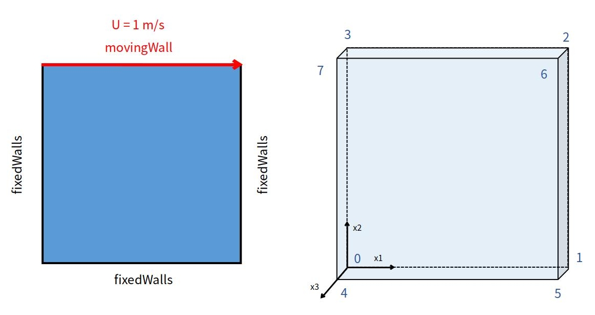 Geometry of the lid driven cavity